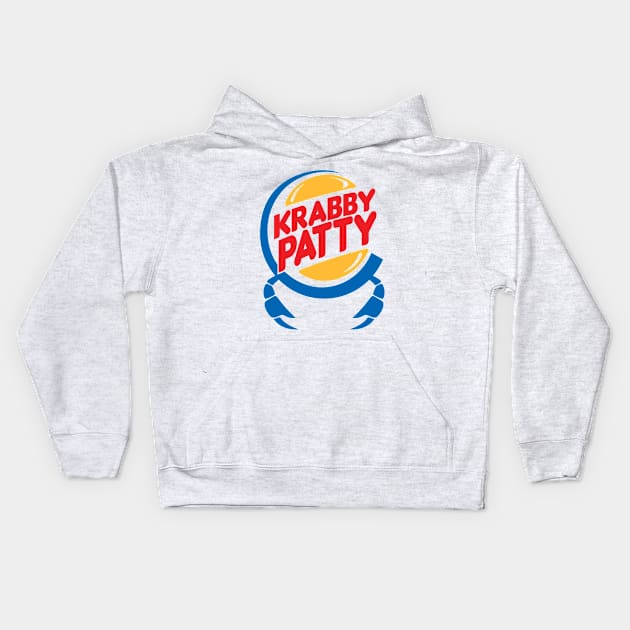 Crab Patty Kids Hoodie by familiaritees